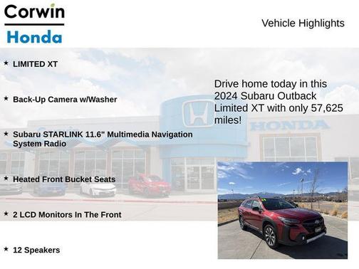 2024 Subaru Outback Limited XT