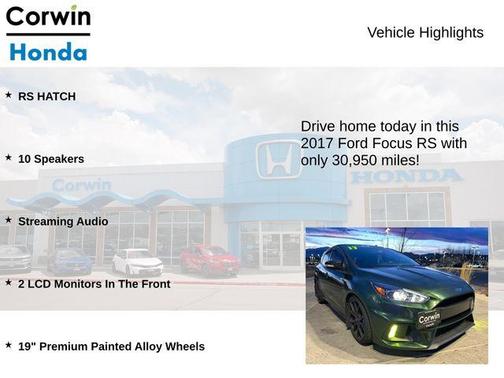 2017 Ford Focus RS Base