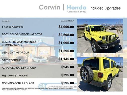High Velocity Clearcoat 2022 Jeep Wrangler Unlimited Sahara