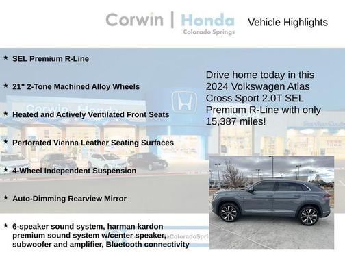 2024 Volkswagen Atlas Cross Sport 2.0T SEL Premium R-Line