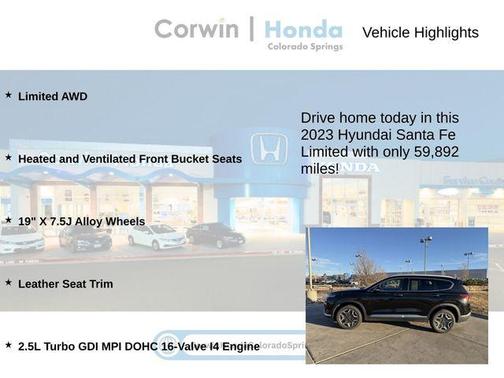 2023 Hyundai SANTA FE Limited