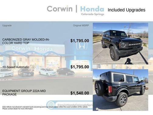 Shadow Black 2025 Ford Bronco Big Bend