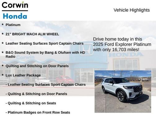 2025 Ford Explorer Platinum