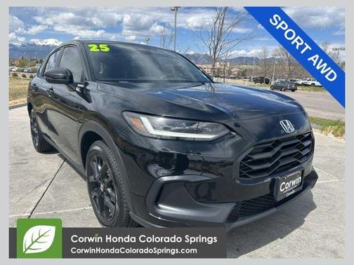 Crystal Black Pearl 2025 Honda HR-V Sport