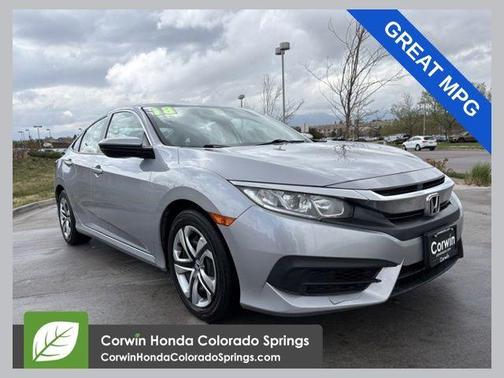 Lunar Silver Metallic 2018 Honda Civic LX