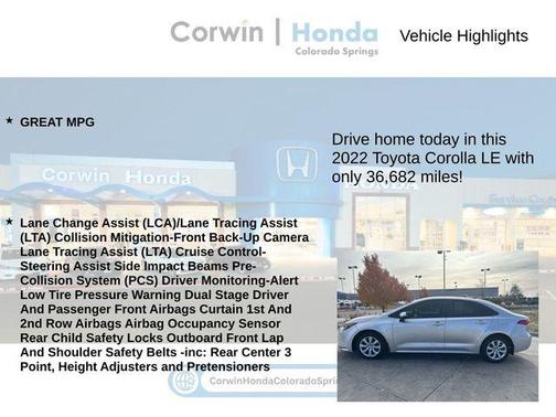 2022 Toyota Corolla LE