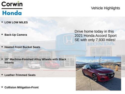 2021 Honda Accord Sport SE