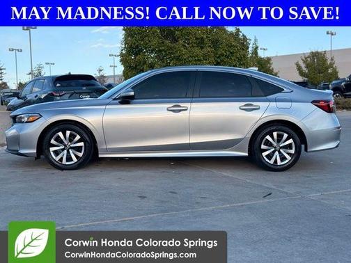 Solar Silver Metallic 2026 Honda Civic LX