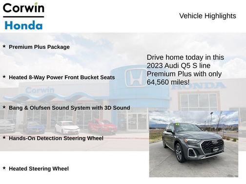 Daytona Gray Pearl Effect 2023 Audi Q5 45 S line quattro Premium