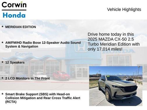 Zircon 2025 Mazda CX-50 2.5 Turbo Meridian Edition