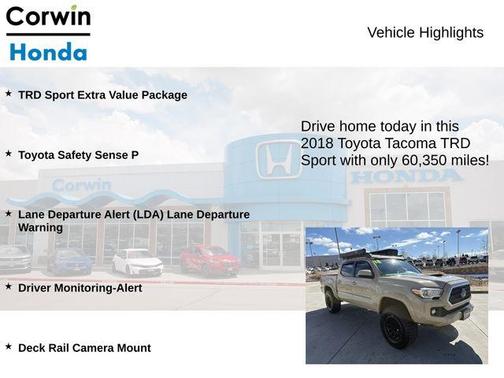 2018 Toyota Tacoma TRD Sport