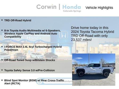 2024 Toyota Tacoma Hybrid TRD