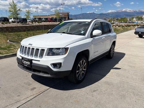 Bright White Clearcoat 2017 Jeep Compass High Altitude