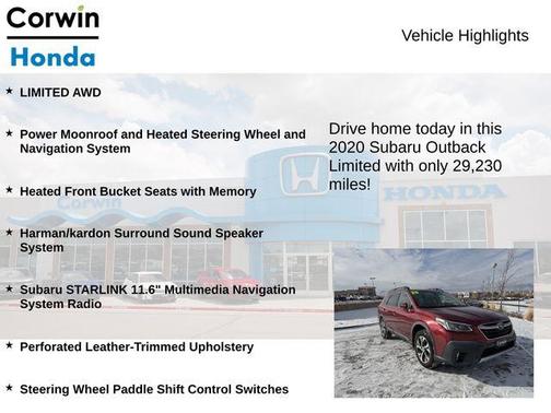 2020 Subaru Outback Limited