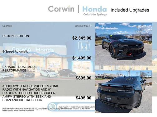 Mosaic Black Metallic 2018 Chevrolet Camaro 2SS