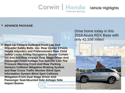 2018 Acura RDX Advance Package