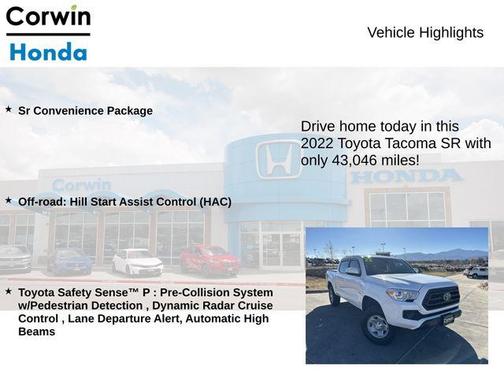 2022 Toyota Tacoma SR