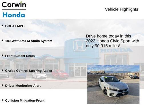 2022 Honda Civic Sport