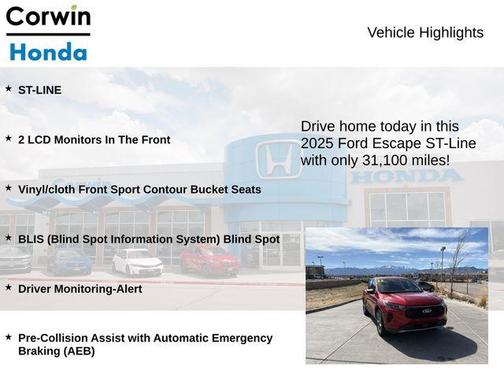 2025 Ford Escape ST-Line