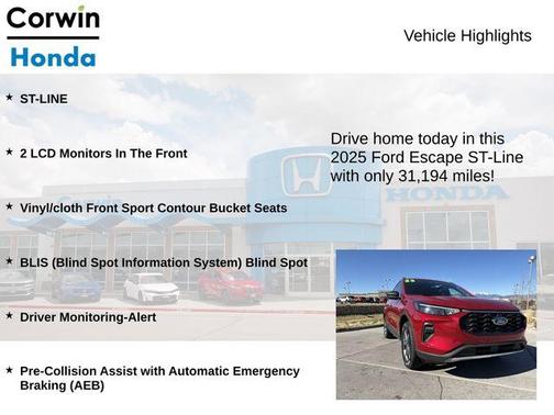 2025 Ford Escape ST-Line