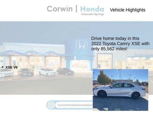 2022 Toyota Camry XSE V6