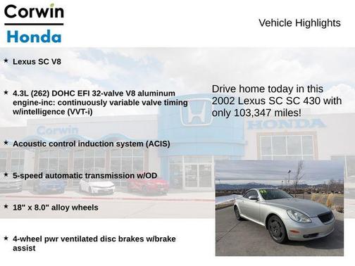 2002 Lexus SC 430 