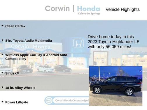 2023 Toyota Highlander LE