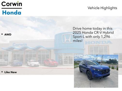 2025 Honda CR-V Hybrid Sport-L