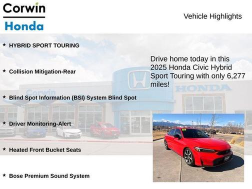 2025 Honda Civic Hybrid Sport Touring