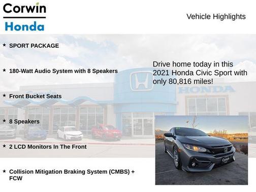 2021 Honda Civic Sport