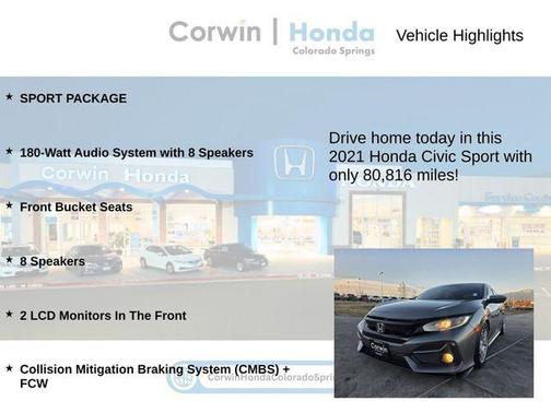 2021 Honda Civic Sport