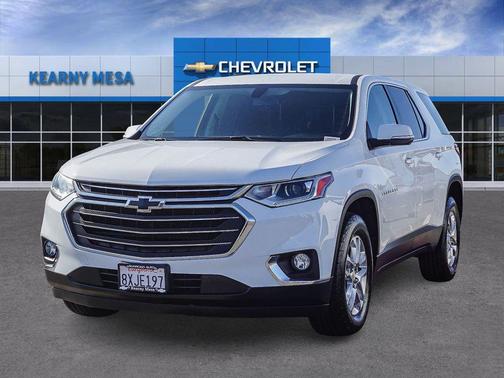 Summit White 2021 Chevrolet Traverse LT Cloth