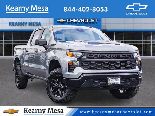 Sterling Gray Metallic 2026 Chevrolet Silverado 1500 Custom Trail Boss