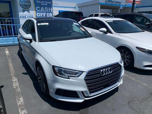 Glacier White 2018 Audi A3 2.0T Premium