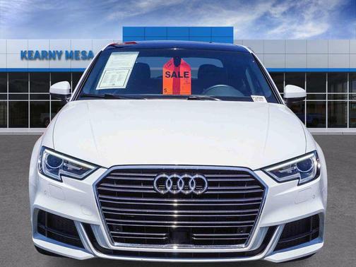 Glacier White 2018 Audi A3 2.0T Premium