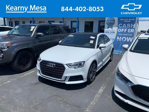 Glacier White 2018 Audi A3 2.0T Premium