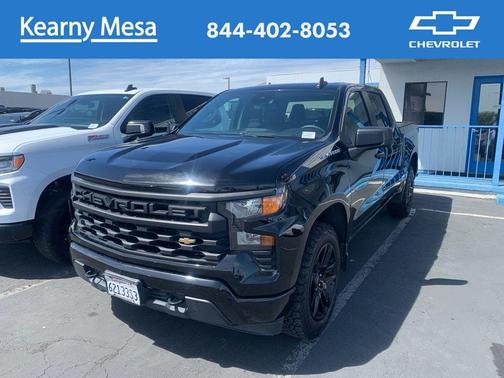 Black 2023 Chevrolet Silverado 1500 Custom