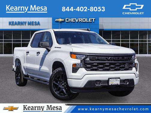 Summit White 2026 Chevrolet Silverado 1500 Custom