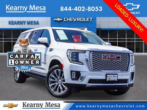 White Frost Tricoat 2023 GMC Yukon XL Denali