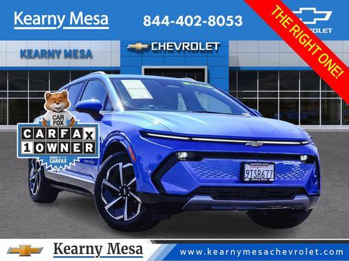 Riptide Blue Metallic 2025 Chevrolet Equinox EV LT