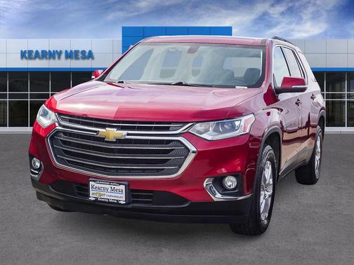 Cajun Red Tintcoat 2021 Chevrolet Traverse LT Cloth