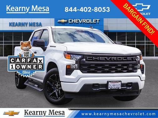 Summit White 2023 Chevrolet Silverado 1500 Custom