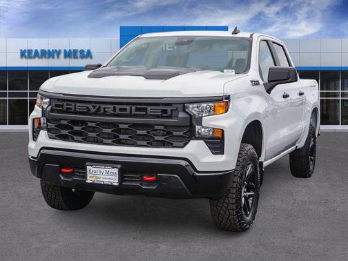 Summit White 2026 Chevrolet Silverado 1500 Custom Trail Boss