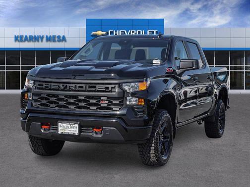Black 2026 Chevrolet Silverado 1500 Custom Trail Boss