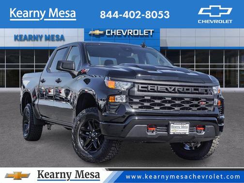 Black 2026 Chevrolet Silverado 1500 Custom Trail Boss