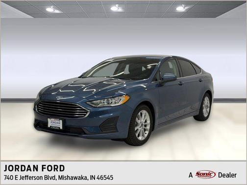 Blue Metallic 2019 Ford Fusion SE