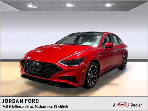 Calypso Red 2021 Hyundai SONATA Limited