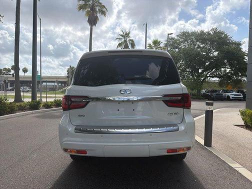 Moonstone White 2024 INFINITI QX80 SENSORY AWD