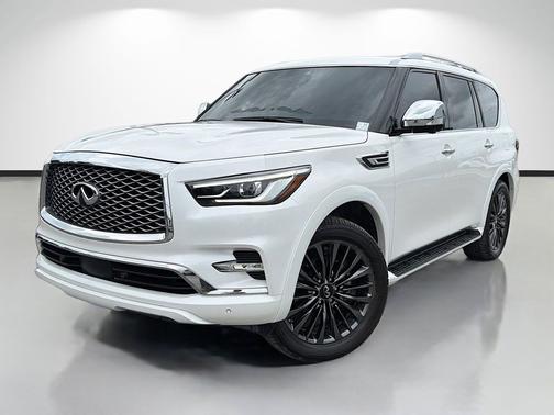 Moonstone White 2024 INFINITI QX80 SENSORY AWD