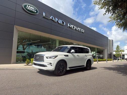 Moonstone White 2024 INFINITI QX80 SENSORY AWD